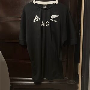 Adidas Black All Blacks Rugby Jersey